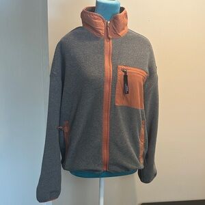 Patagonia Charcoal Jacket with Rust Pocket